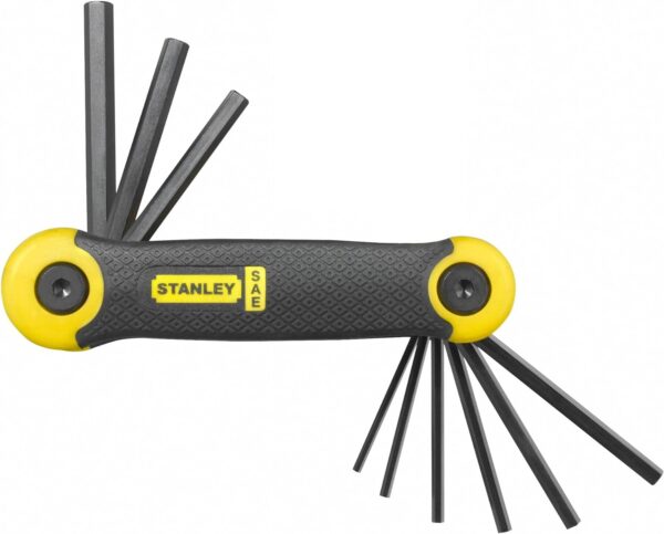 9 Pc Sae Folding Hex Key Set