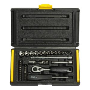 35pc 14 Sq. Dr. Socket Set 6pt Met