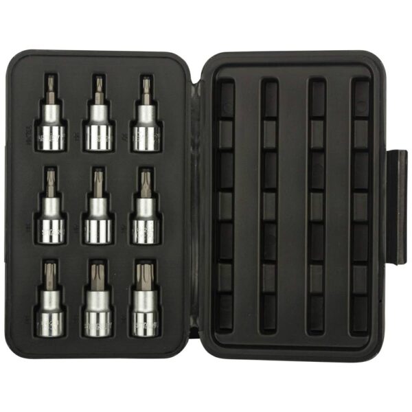 9 Pc 12 Dr Torx Bit Socket Set